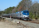 AMTK 179 leads train P080-21 northbound